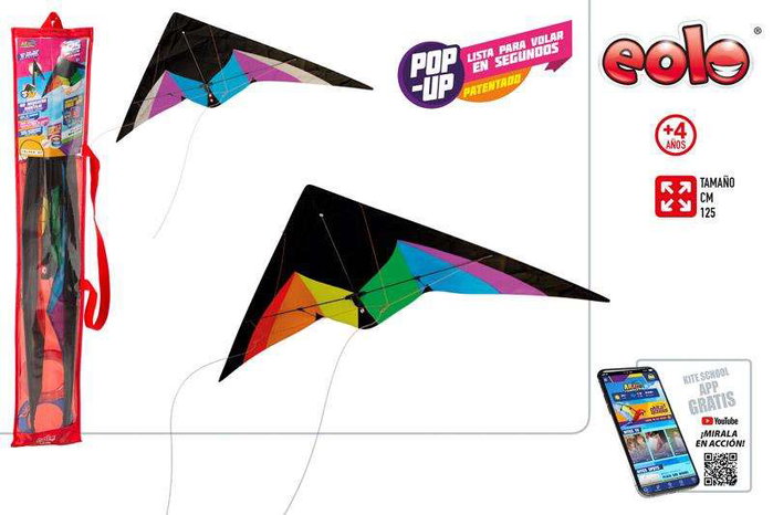 Color Baby - Comète nylon pop-up Magic 125 cm - Modèles assortis - Pour enfants dès 3 ans Color Baby - Comète nylon pop-up Magic 125 cm - Modèles assortis - Pour enfants dès 3 ans