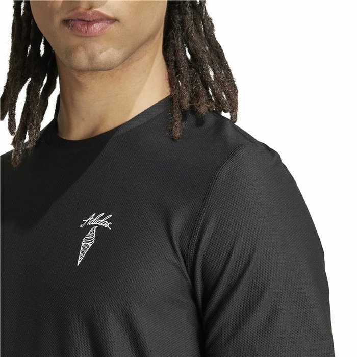 T-shirt à manches courtes homme Adidas Running Ice Cream Graphic Noir