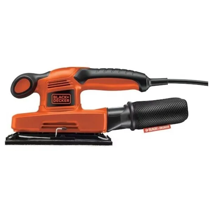 Black+Decker Ponceuse Vibrante Filaire KA320E-QS 240W - 1/3 Feuille Vitesse Variable 15000 Tr/Min - Sac Collecteur Inclus Black+Decker Ponceuse Vibrante Filaire KA320E-QS 240W - 1/3 Feuille Vitesse Variable 15000 Tr/Min - Sac Collecteur Inclus