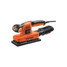Black+Decker Ponceuse Vibrante Filaire KA320E-QS 240W - 1/3 Feuille Vitesse Variable 15000 Tr/Min - Sac Collecteur Inclus