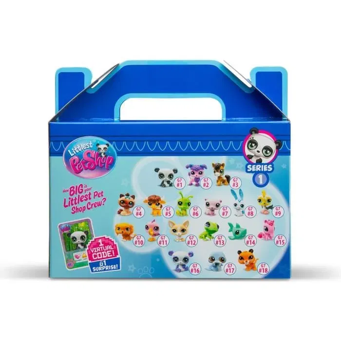 Bandai Littlest Pet Shop - Coffret de 3 animaux à collectionner surprise - Tête qui bouge - Génération 7 - BF00568