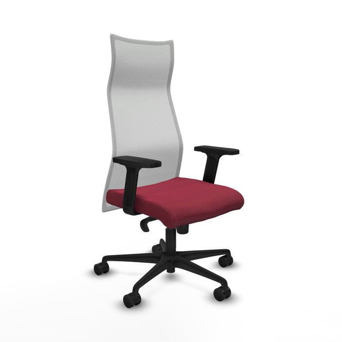 Piqueras y Crespo Chaise de Bureau Albacete, Granat et Blanc Piqueras y Crespo Chaise de Bureau Albacete, Granat et Blanc