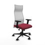 Piqueras y Crespo Chaise de Bureau Albacete, Granat et Blanc