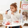 Ecoiffier Mademoiselle 1820 - Valisette Beauté Rétro pour Enfant dès 18 Mois - Coffret Maquillage Jouet avec Accessoires