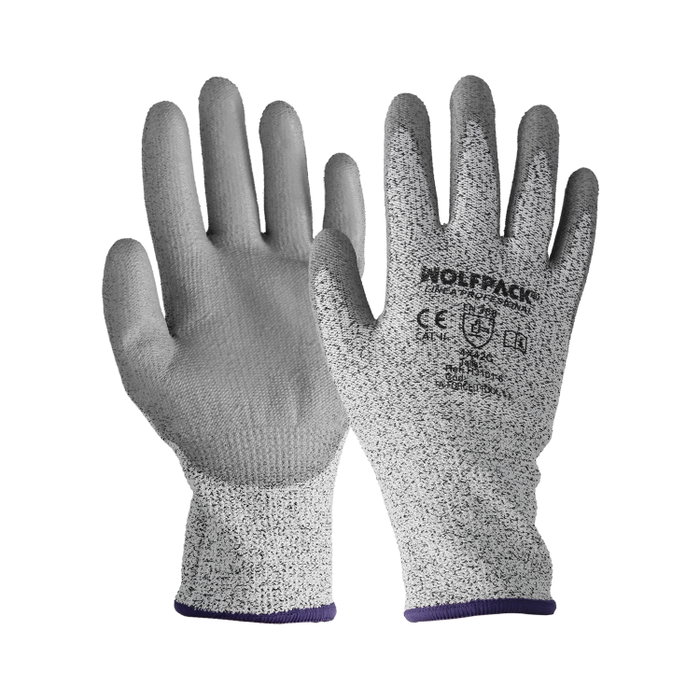 WOLFPACK LINEA PROFESIONAL Gants anti-coupure en fibre de verre 8 pouces WOLFPACK LINEA PROFESIONAL Gants anti-coupure en fibre de verre 8 pouces
