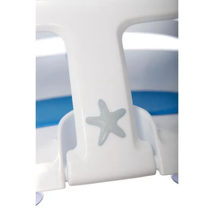 Dreambaby - Siège de bain super confortable avec indicateur de chaleur, ouverture frontale, pour bébé de 6 à 24 mois (jusqu'à 13 kg) - Blanc