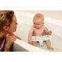 Dreambaby - Siège de bain super confortable avec indicateur de chaleur, ouverture frontale, pour bébé de 6 à 24 mois (jusqu'à 13 kg) - Blanc
