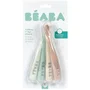 Beaba Lot de 4 cuillères en silicone Natural set 1er âge