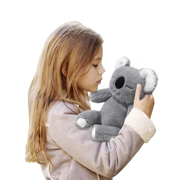 Toy Partner Peluche Koala Mindful Lil 30 cm Peluche musicale avec lumières, piles incluses, pour enfant dès 2 ans