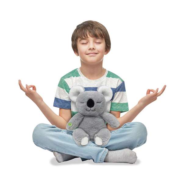 Toy Partner Peluche Koala Mindful Lil 30 cm Peluche musicale avec lumières, piles incluses, pour enfant dès 2 ans