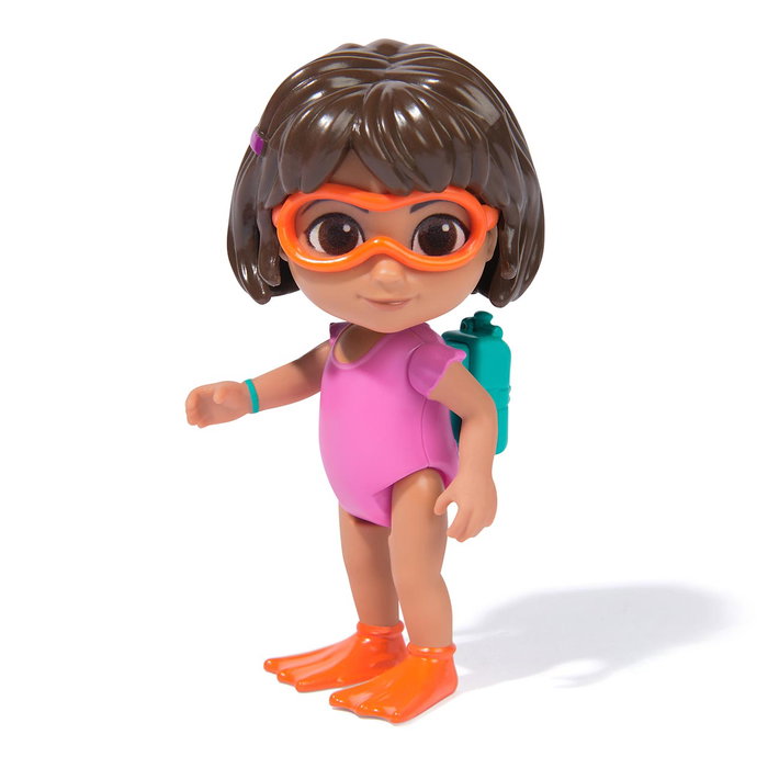 Spin Master - Pack Figurines Dora l'Exploratrice et Botas avec Accessoires de Plongée et Articulations - Figurines Articulées - 6073670