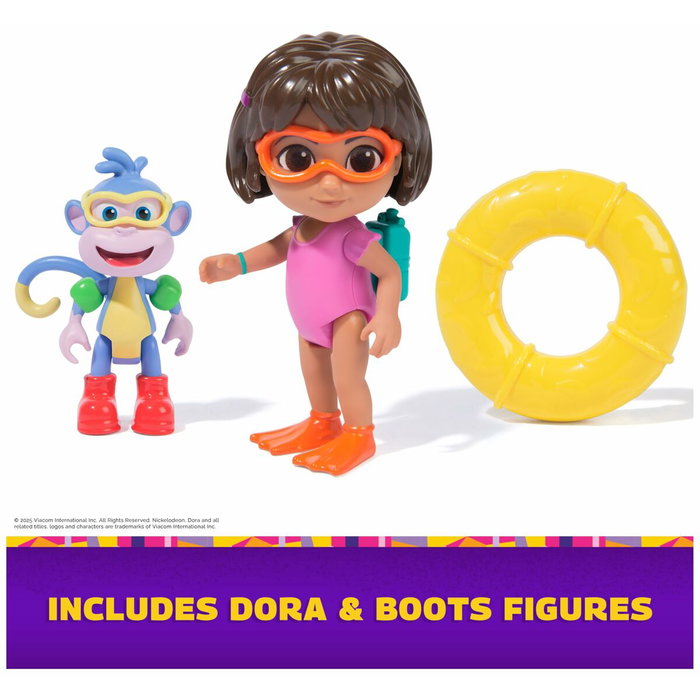 Spin Master Pack Aventure Dora l'Exploratrice et Babouche avec accessoires de plongée Spin Master Pack Aventure Dora l'Exploratrice et Babouche avec accessoires de plongée
