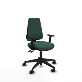 PIQUERAS Y CRESPO Chaise Elche Asynchrone Tissu Vert foncé
