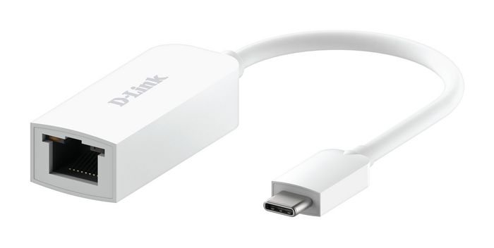 D-Link Adaptateur USB-C vers Ethernet 2,5G DUB-E250 - Plug-and-Play pour Mac/Windows/Linux - Port RJ-45 2,5 Gbit/s