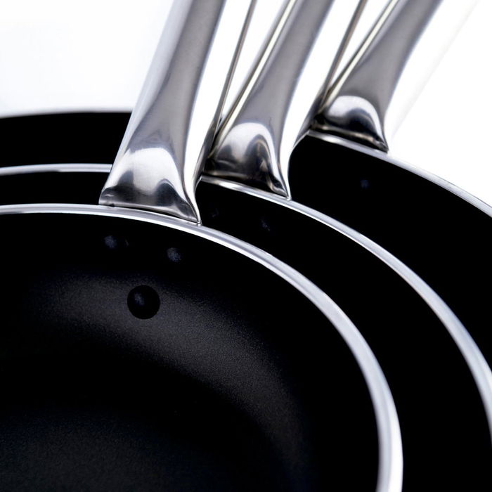 Poêle Quid Professional Pro-induction Noir Métal Acier Ø 24 cm (6 Unités)