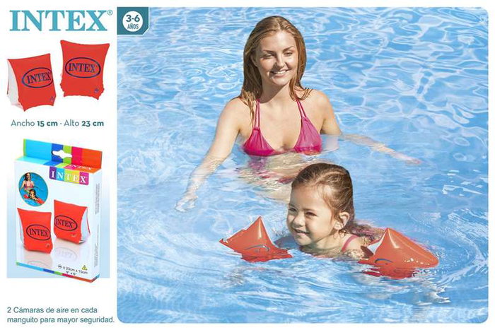 Intex Brassards de natation Orange 23 x 15 cm
