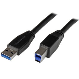 Startechcom Câble USB Actif USB-A vers USB-B 5m SuperSpeed 5Gbps Noir