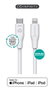 eSTUFF Câble USB-C vers Lightning MFI 3 m INFINITE - Super Soft, 100% TPE recyclé, gaine sans PVC avec Kevlar, compatible charge rapide