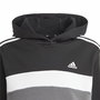 Survêtement Femme Adidas Tiberio 3- Stripes Colorblock Noir Gris