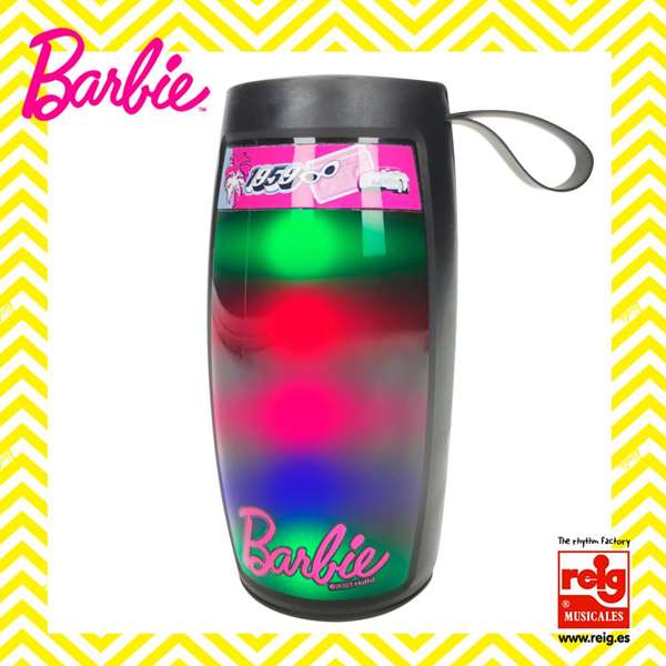 Reig - Enceinte Bluetooth Barbie avec éclairage LED, 15 cm - Haut-parleur portable pour enfant à partir de 3 ans