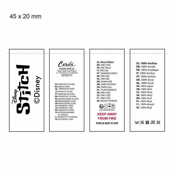 Bonnet enfant Stitch Bleu Bonnet enfant Stitch Bleu