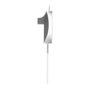 Party Time Bougie Anniversaire Chiffre 1 Argent