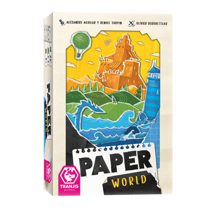 Tranjis Games Paper World - Jeu de société de création de paysages par couches - Stratégie, 92 cartes Tranjis Games Paper World - Jeu de société de création de paysages par couches - Stratégie, 92 cartes