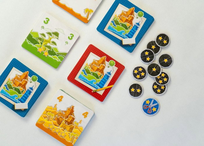 Tranjis Games Paper World - Jeu de société de création de paysages par couches - Stratégie, 92 cartes Tranjis Games Paper World - Jeu de société de création de paysages par couches - Stratégie, 92 cartes