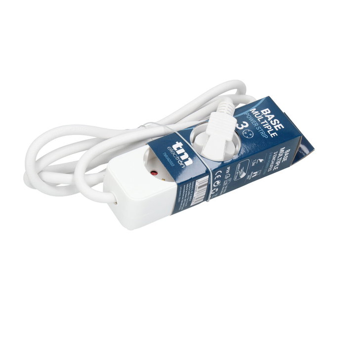 Rallonge 3 prises Schuko sans interrupteur TM Electron TMUAD503 Blanc 3680 W (1,5 m) Rallonge 3 prises Schuko sans interrupteur TM Electron TMUAD503 Blanc 3680 W (1,5 m)