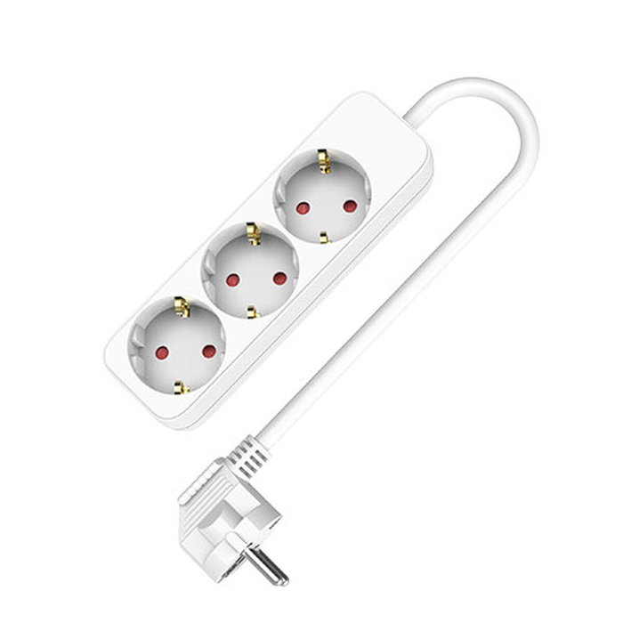 Rallonge 3 prises Schuko sans interrupteur TM Electron TMUAD503 Blanc 3680 W (1,5 m) Rallonge 3 prises Schuko sans interrupteur TM Electron TMUAD503 Blanc 3680 W (1,5 m)