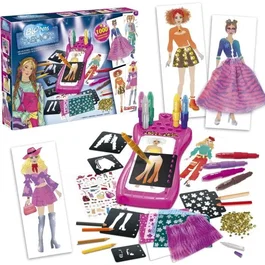 Lansay Jeu de coloriage Blopens Mon Atelier Mode avec 20 pochoirs