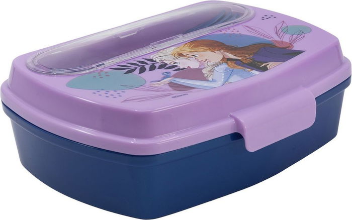 Disney Sandwichère Amusante Avec Couverts Frozen CZ11271, Plastique Alimentaire Recyclable, 17,2 x 13,6 x 6,26 cm, 3 Ans et Plus Disney Sandwichère Amusante Avec Couverts Frozen CZ11271, Plastique Alimentaire Recyclable, 17,2 x 13,6 x 6,26 cm, 3 Ans et Plus