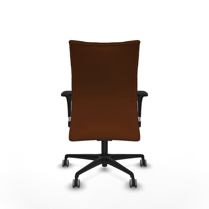 Piqueras Y Crespo Silla Albacete Marron avec mécanisme Synchro et bras 1D