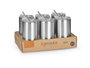 KINVARA Gobelet avec paille et couvercle en acier inoxydable 600ml (Lot de 12)