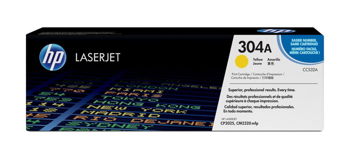 HP 304A Jaune (CC532A) Cartouche de toner