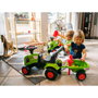 Falk Porteur tracteur Claas avec remorque et accessoires