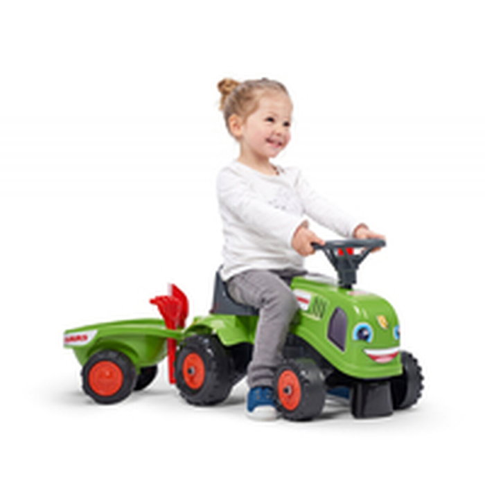 Falk Porteur tracteur Claas avec remorque et accessoires