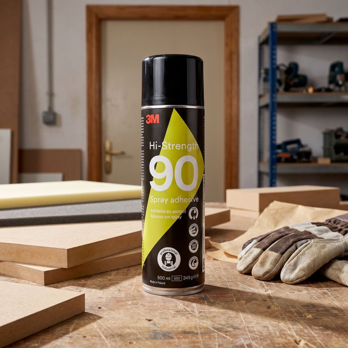 3M Hi-Strength 90 Adhésif Spray Caoutchouc Synthétique 500 ml 3M Hi-Strength 90 Adhésif Spray Caoutchouc Synthétique 500 ml