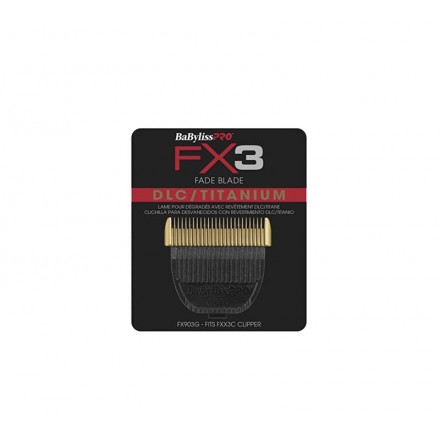 Babyliss FX3 DLC TITANIUM CLIPPER BLADE, Lame de dégradé de rechange Babyliss FX3 DLC TITANIUM CLIPPER BLADE, Lame de dégradé de rechange