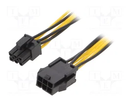 AKYGA Câble d'alimentation PCIe 6pin mâle vers 6pin femelle, 0,4m