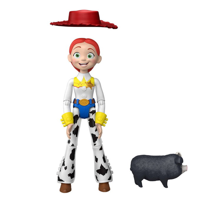 MATTEL Figura Deluxe Jessie Toy Story 5 Disney Pixar 30 cm - Figurine articulée parlante avec son et accessoire Jimmy Dean - Version espagnol MATTEL Figura Deluxe Jessie Toy Story 5 Disney Pixar 30 cm - Figurine articulée parlante avec son et accessoire Jimmy Dean - Version espagnol