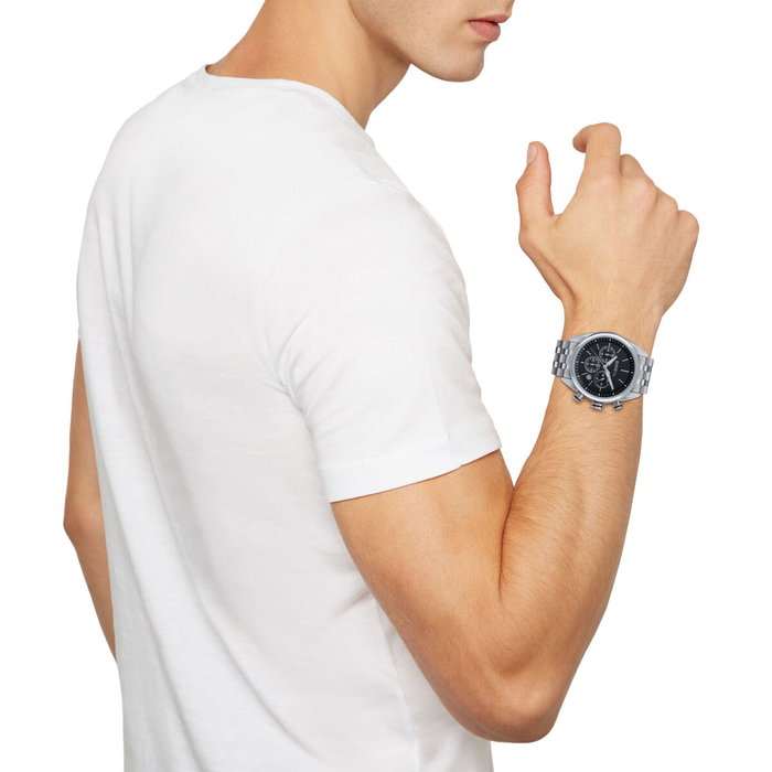 Montre Homme Breil TW1986 Noir Argenté (Ø 43 mm) Montre Homme Breil TW1986 Noir Argenté (Ø 43 mm)