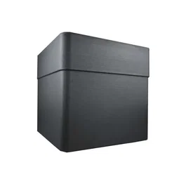 Carel Bac à fleurs carré avec roulettes 40 cm (39x39x39 cm) 26 L - Gris anthracite - Pour intérieur et extérieur