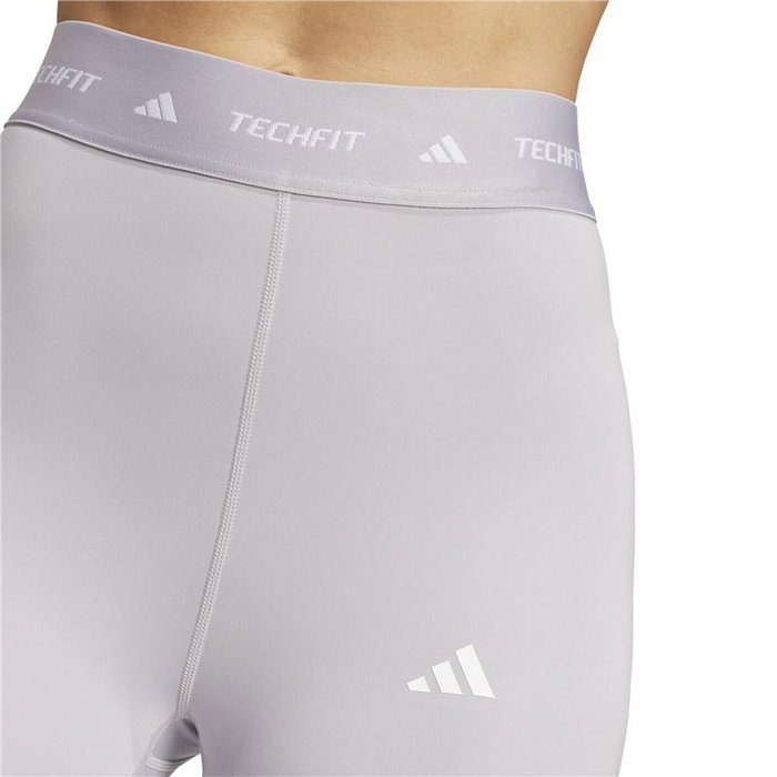 Leggings de Sport pour Femmes Adidas Techfit 7/8 Gris