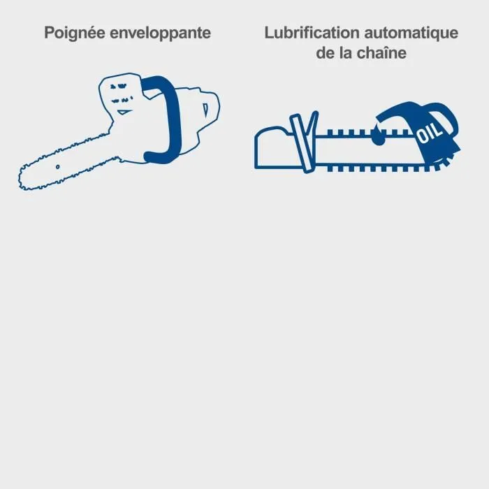 Scheppach BC-TCS200-X Tronçonneuse sans fil Set L avec guide-chaîne 20cm, batterie 4Ah et chargeur 2.4A