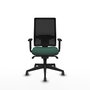 PIQUERAS Y CRESPO Chaise de bureau Horna Vert bouteille et noir avec mécanisme synchrone