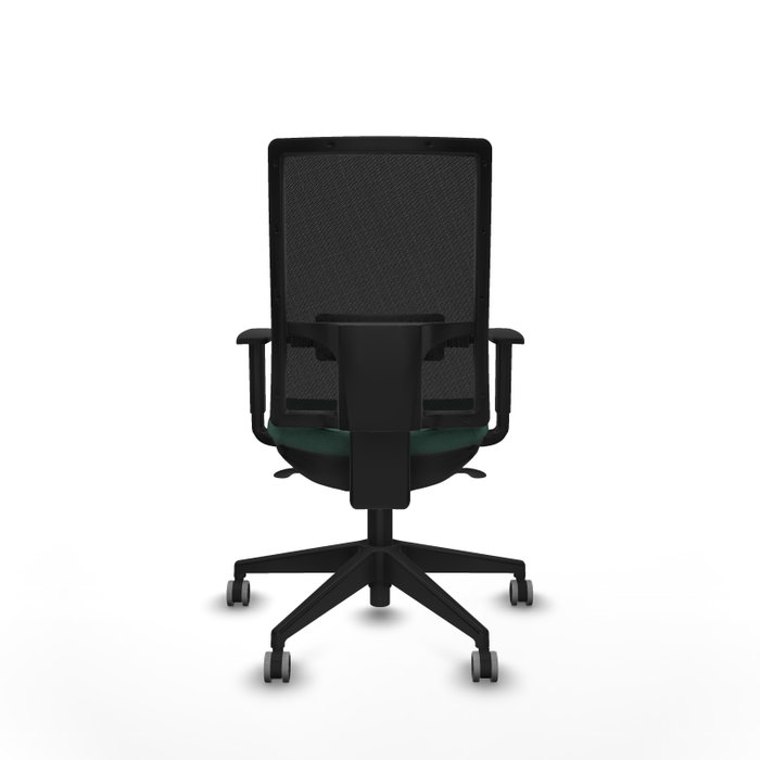 PIQUERAS Y CRESPO Chaise de bureau Horna Vert bouteille et noir avec mécanisme synchrone