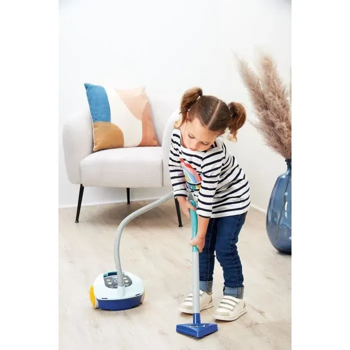 Ecoiffier 2772 - Chariot de ménage enfant avec aspirateur jouet - Apprendre à nettoyer en s'amusant