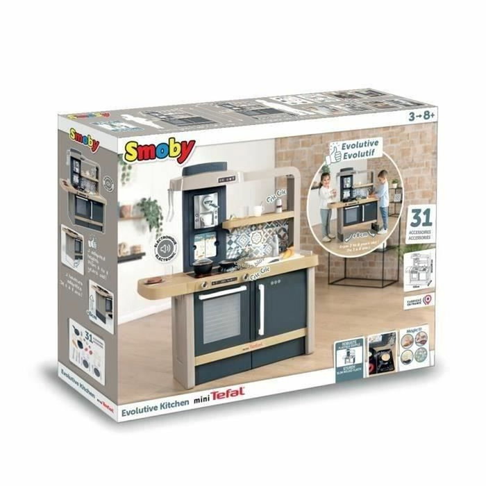 Smoby Cuisine évolutive Tefal avec 31 accessoires