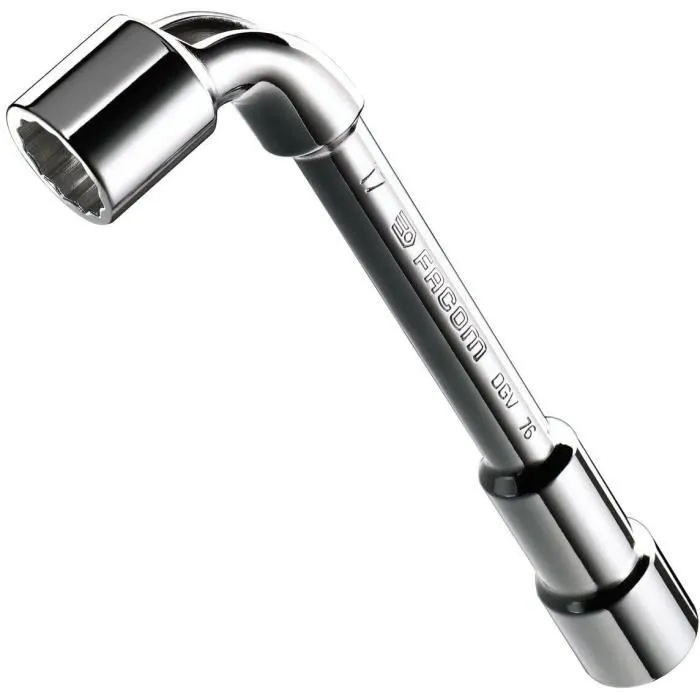 Facom 76.J5PB - Coffret de 5 clés à pipe débouchées profil OGV, 12 pans x 6 pans, ouvertures de 8, 10, 11, 13, 17 mm